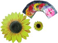 Resim Platzdeckchen Set 4 große und 4 kleine Teile, 6 verschiedene Blumen im Bag