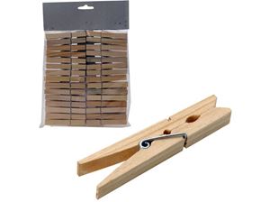 Resim Wäscheklammer Holz, 30er Pack