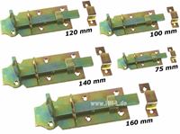 Resim Riegel / Kellerriegel 100 mm eloxiert, verschließbar mit Vorhängeschloss