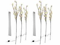 Afbeelding van Zweige mit 48 LED 100 cm lang warmes weiss, für Innen, perlmuttfarbene Blätter