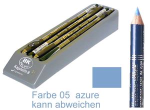 Resim Kajalstift BK DELUXE Farbe 05 azure 20 cm, mit Anspitzer im 12er Tray von BK COSMETIC