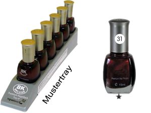 Resim Nagellack BK DELUXE Premium Farbe 31 Inhalt 15 ml, im 6er Tray von BK COSMETIC