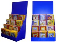 Resim Mini - Geschenkkarten mit Klammer 65x85 mm, 120 Karten im Displayaufsteller