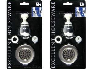 Resim Wassersparer mit Adapter + Abflusssieb, für alle Wasserhähne auf Blister