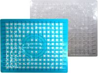Immagine di Spülbeckeneinlage Silikon, eckig, 24,5 x 31,5 cm, 2 Farben sortiert: transparent & transp. blau