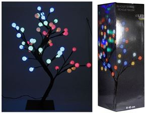 Resim LED Baum 45cm 48 LED bunt 220/240V, in dekorativer Geschenkbox