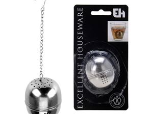 Resim Teesieb / Teeei Edelstahl mit Kette, im Blister, Excellent Houseware