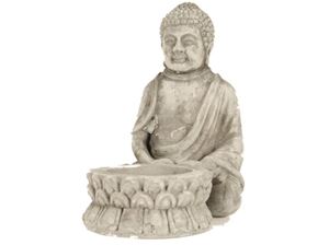 Resim Teelichthalter Buddha 13cm hoch, 11cm tief, Geschenkbox