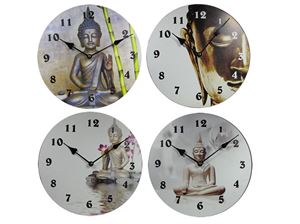 Resim Wanduhr ''Buddha'', d 29 cm, 4fach sortiert