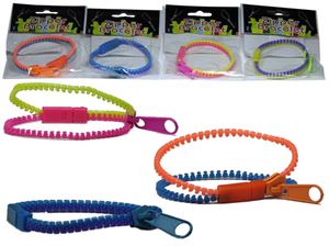 Resim Sommerhit Reißverschluß - Armband 2 farbig, farblich sortiert