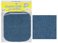 Resim Bügel-Jeansflicken Farbe mittelblau 9,5 x 10,5 cm, im Headerbeutel