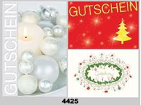 Obrazek Weihnachts-Karte Gutscheinkarte mit Glimmer, Fachhandelskarten im 30er Verkaufsdisplay