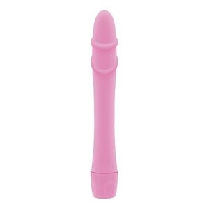 Obrazek Schlanker Vibrator in Pink mit Riffeln