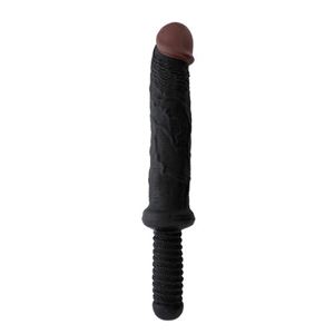 Imagen de Bigstuff 25 cm Dildo mit Griff in Schwarz