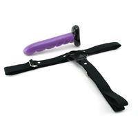 Resim Rotierender Strap-on Vibrator mit Harness in Violett