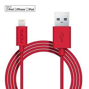 Bild von PW-184, Incipio Datenkabel Lightning auf USB für  Apple iPad 4 / iPad Air / iPad Air 2 / iPad Mini / iPad Mini 2 Retina / iPad Mini 3, RED
