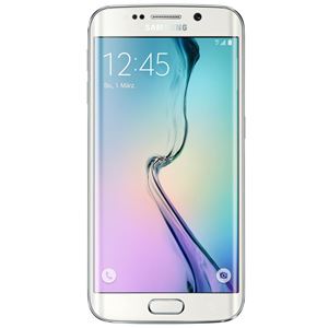 Imagen de Samsung SM-G925F Galaxy S6 Edge 32GB - Farbe: Pearl White - (Bluetooth, 16MP Kamera, WLAN, A-GPS, Android OS 5.0.2, 2,1 GHz Quad-Core & 1,5 GHz Quad-Core CPU, 3GB RAM, 32GB int. Speicher, 12,95cm (5,1 Zoll) Touchscreen)