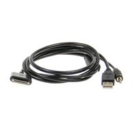 Bild von Verbindungskabel 1x Apple Dock Stecker auf USB und 3,5 Zoll Klinken Stecker - Male / Male