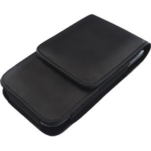 Resim Vertikal Köcher-Tasche BLACK  für TELME C140 , mit Gürtelclip und Gürtelschlaufe