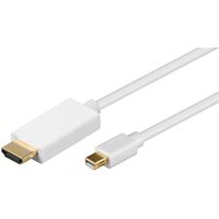 Immagine di Mini Displayport auf HDMI Kabel, 1 Meter, MDP Stecker auf HDMI Stecker A