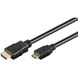 Εικόνα της Mini HDMI auf HDMI Kabel, 1 Meter, MHDMI Stecker C auf HDMI Stecker A