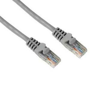 Imagen de Patchkabel 3 Meter, CAT 5e UTP - Grau - Geeignet für Netzwerk, ADSL und ISDN