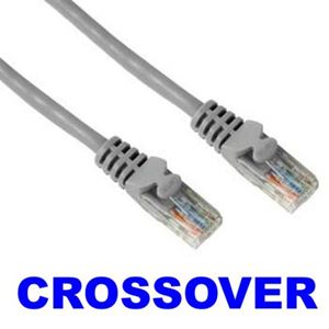 Bild von Patchkabel CROSSOVER 10 Meter, CAT 5e UTP - Grau - Für die direkte Verbindung PC-PC