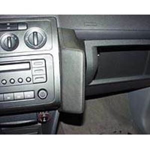 Resim Telefon-Konsole für VW Caddy, ab Bj. 2004-, BLACK, Echtleder