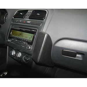 Resim Telefon-Konsole für VW POLO ab Bj. 06/2009 , BLACK, Echtleder