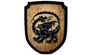 Изображение Wappenschild Drache natur