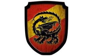 Изображение Wappenschild Drache rot