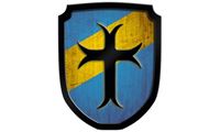 Resim Wappenschild Kreuz blau