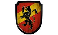 Bild von Wappenschild Löwe rot