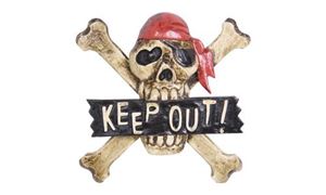 Изображение Totenkopf-Schild "KEEP OUT"