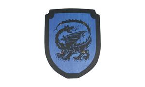 Immagine di Schild klein Drache blau