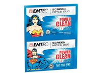 Image de EMTEC Duo-Reinigungs-Tücher, Superman und Wonder Woman
