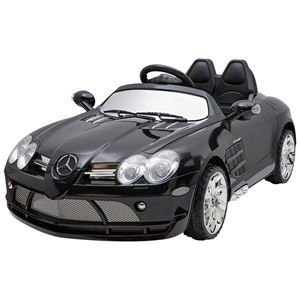 Immagine di Kinderfahrzeug - Elektro Auto "Mercedes SLR McLaren" - lizenziert - 12V7AH Akku,2 Motoren- 2,4Ghz Fernsteuerung, MP3- schwarz