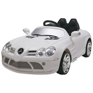 Resim Kinderfahrzeug - Elektro Auto "Mercedes SLR McLaren" - lizenziert - 12V7AH Akku,2 Motoren- 2,4Ghz Fernsteuerung, MP3- weiss