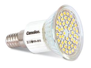Εικόνα της Camelion LED Sparlampe 48-LED SMD 3 Watt E14 (Warm weiß 2800K)