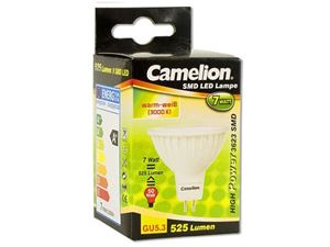 Obrazek Camelion LED Sparlampe 9 SMD LED 7W GU5.3 (Warm-Weiß 3000K)