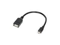 Picture of LogiLink Micro USB B/M to USB A/F OTG Adapter Kabel 0,20m (AA0035)