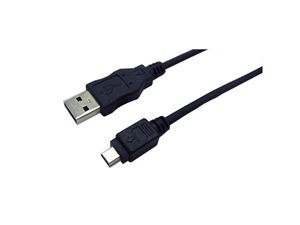 Resim LogiLink USB 2.0 Verlängerung A zu Mini 5-Pin 1,8m schwarz (CU0014)