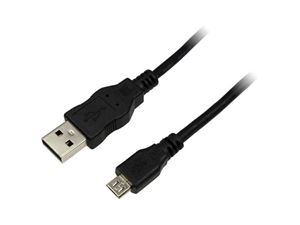 Изображение LogiLink USB 2.0 Kabel Typ-A auf Typ-Micro B - 3m - schwarz (CU0059)