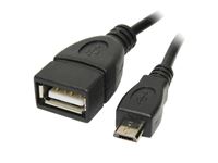 Bild von OTG Adapter - Micro USB B/M to USB A/F Kabel 0,20m