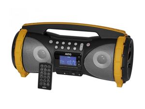 Obrazek AEG Stereo Radio Soundbox AUS/BT/USB SR 4367 BT Grau/Gelb