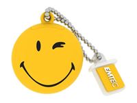 Afbeelding van USB FlashDrive 8GB EMTEC SmileyWorld -Take it easy- (Gelb)