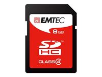 Resim SDHC 8GB EMTEC Jumbo Super Blister CL4