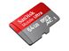 Resim MicroSDXC 64GB Sandisk Mobile Ultra CL10 UHS-1 +Adapter Retail ANDROID