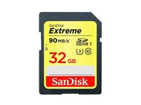 Bild von SDHC 32GB Sandisk Extreme UHS-I Card 90MBs/600x Blister
