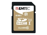 Image de SDHC 8GB EMTEC CL10 Gold+ UHS-I 85MB/s Blister